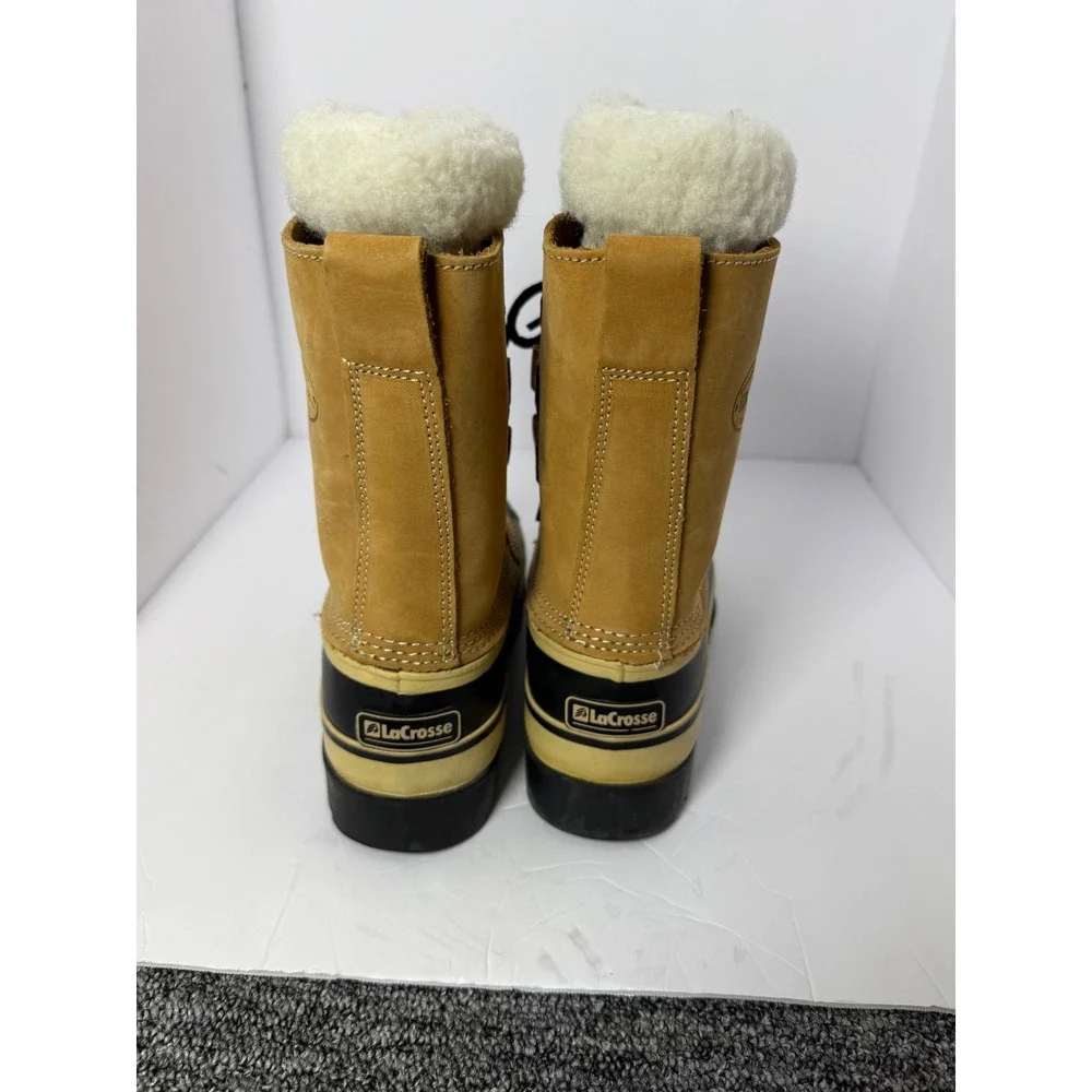 LaCrosse Serious Footgear Tan Black Suede Rubber Winter Pac Boots 298280 Mens 7